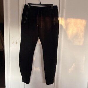 ALO YOGA Moto Joggers — Black (Size Large) Athleisure